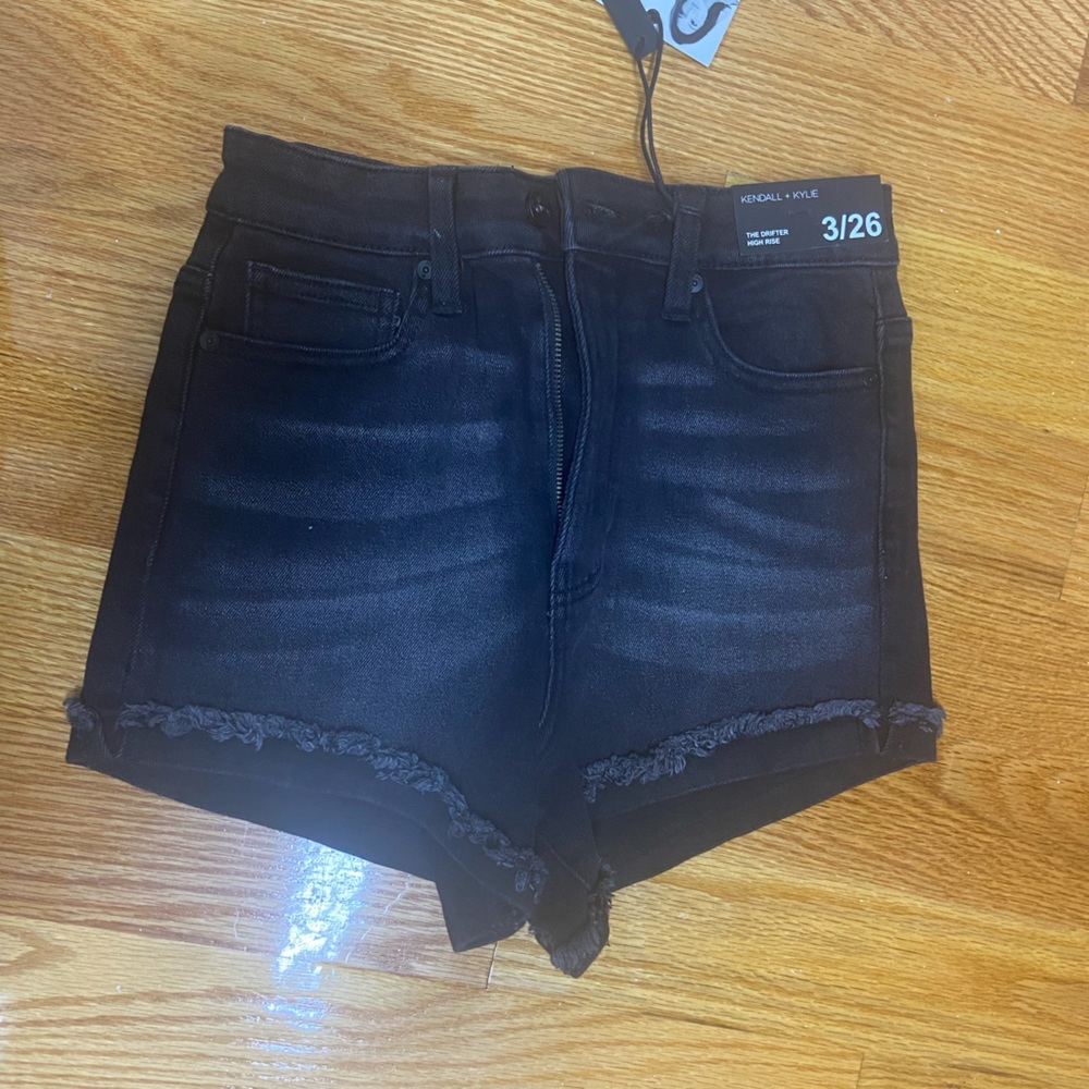 black shorts